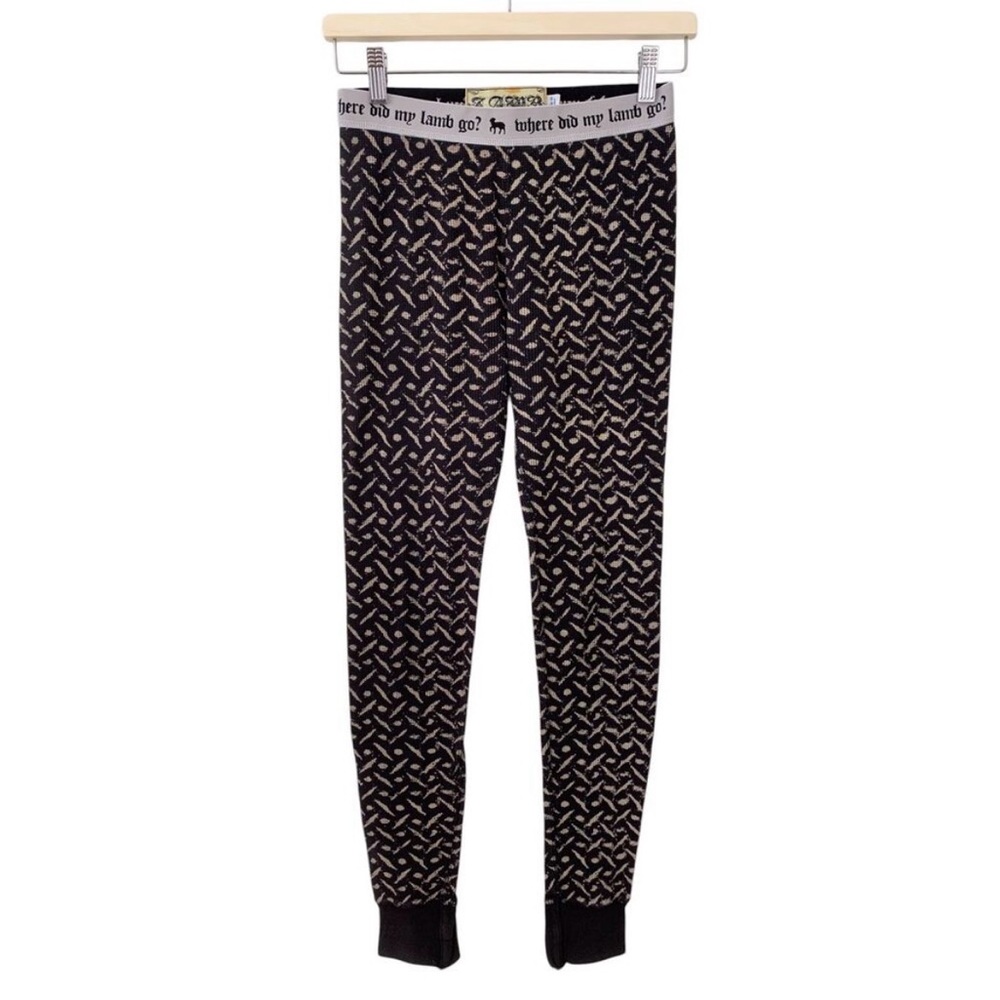 ✨🆕RARE!BNWOT!L.A.M.B. Printed Waffle PJ Pants/Leggings!Sz S!HARD TO FIND!❤️💛💚✨